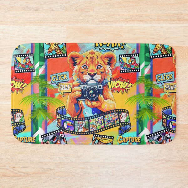 Item preview, Cute Lion Photographer | Kids Safari Camera Art designed and sold by bewitchedcuties.