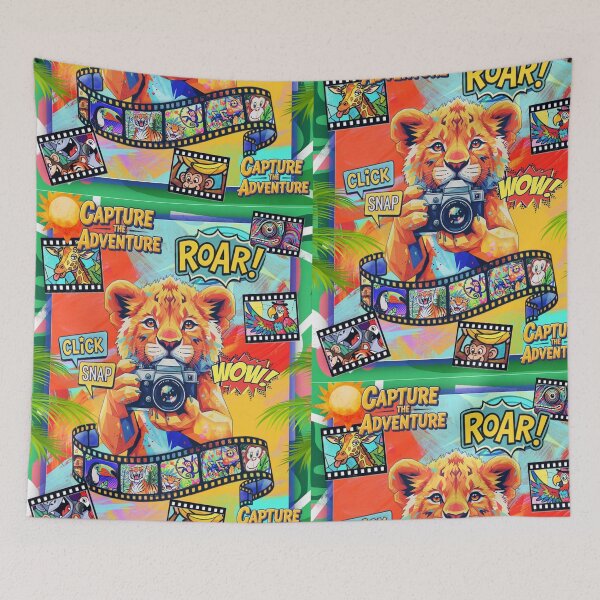 Item preview, Cute Lion Photographer | Kids Safari Camera Art designed and sold by bewitchedcuties.