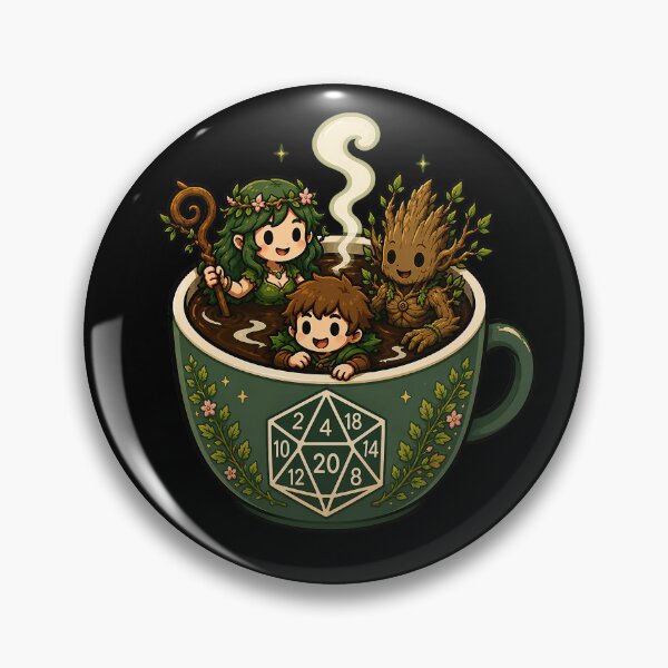 Item preview, Caffeine Dice D20 Coffee Mug Florest designed and sold by ArtMassive.
