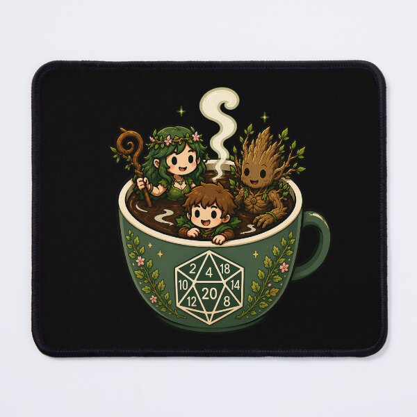 Item preview, Caffeine Dice D20 Coffee Mug Florest designed and sold by ArtMassive.