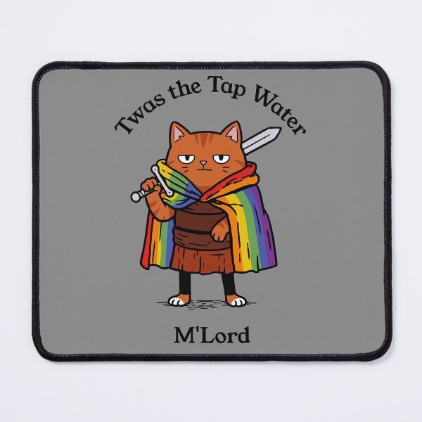Item preview, Twas the Tap Water M'Lord Funny Cat Knight designed and sold by d247.