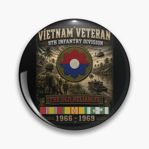 Item preview, 9th Infantry Division - Vietnam Veteran designed and sold by Military Insignia Products.