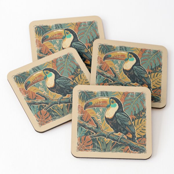 Item preview, Vintage Retro Belize Toucan Postcard designed and sold by DuckOddity.
