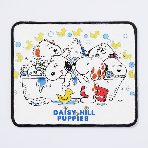 Item preview, Daisy Hill Puppies Bath Time Retro Cartoon Dog Art designed and sold by Schulz Lightprint Studio.
