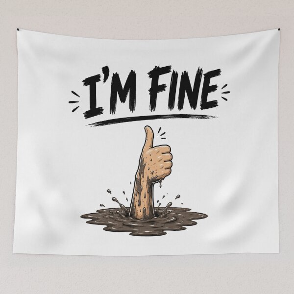 Item preview, I'm Fine –  Disaster Edition designed and sold by Pecata.