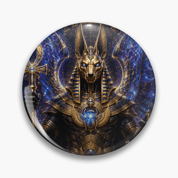 Item preview, Anubis Egyptian Galaxy Cosmic Art designed and sold by ThePixelMind.