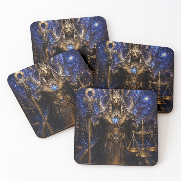 Item preview, Anubis Egyptian Galaxy Cosmic Art designed and sold by ThePixelMind.