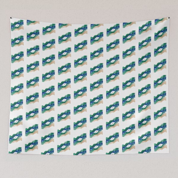 Item preview, Modern Abstract Belize Marine Shapes designed and sold by DuckOddity.