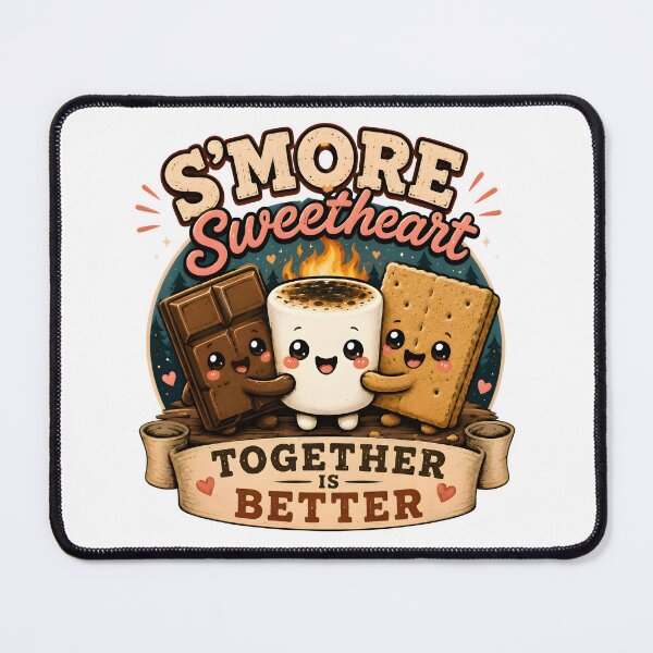 Item preview, S'More Sweetheart Cute Kawaii Campfire Dessert Shirt | Together Is Better Marshmallow Chocolate Graham Cracker designed and sold by Snackwear Apparel.