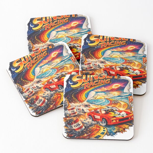 Item preview, Sunset Racing – Retro Coastal Endurance Motorsport Art designed and sold by Freak Dimension.