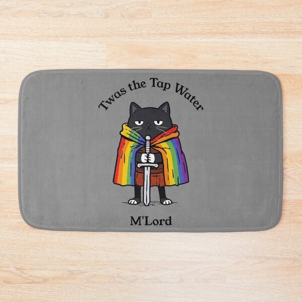 Item preview, Twas the Tap Water M'Lord Annoyed Cat Knight designed and sold by d247.