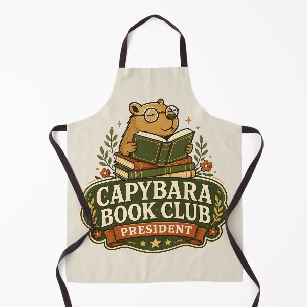 Item preview, Capybara Book Club President Shirt Cute Reading Capybara Book Lover Design Introvert Reader Gift Cozy Library Aesthetic designed and sold by Artistry in Motion by MADsrecreation.