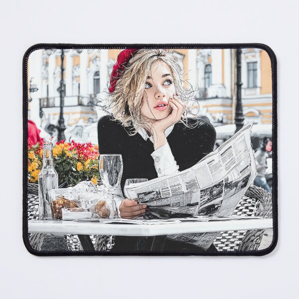 Item preview, Morning Coffee and Dreams - Parisian Chic Girl designed and sold by Banal25.