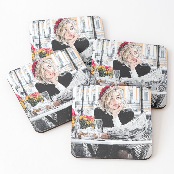 Item preview, Morning Coffee and Dreams - Parisian Chic Girl designed and sold by Banal25.