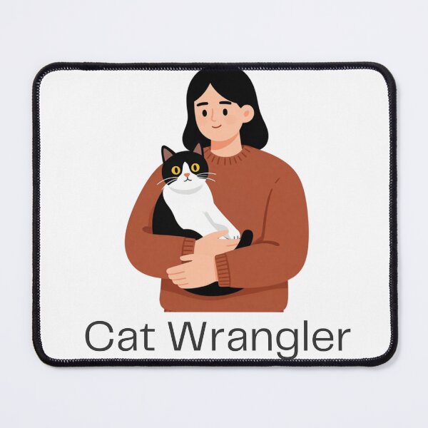 Item preview, Cat wrangler design designed and sold by Tee Visions.
