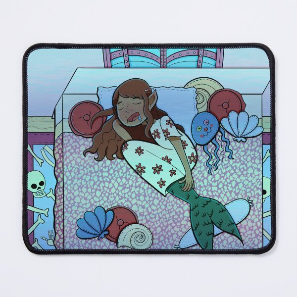 Item preview, Sleepy Mermaid designed and sold by KaleyKartoons.