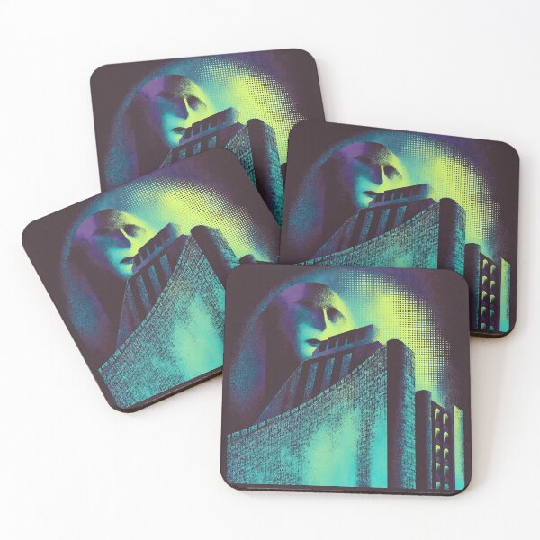 Item preview, Brutalist Moon looms over Concrete Monolith designed and sold by ClubVacay.