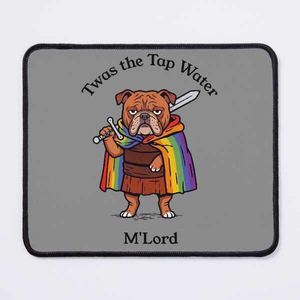 Item preview, Twas the Tap Water M'Lord Bulldog Rainbow Cape designed and sold by d247.