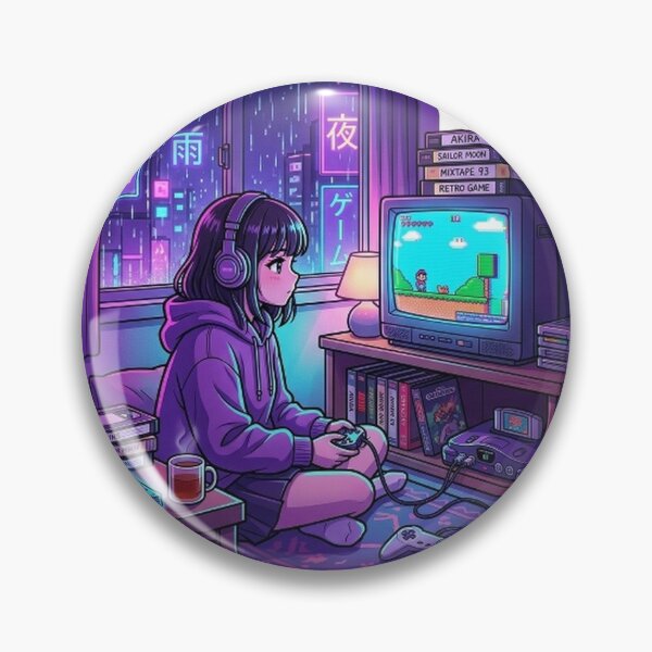 Item preview, Pixel Rain Night Drive Sticker designed and sold by RDcollections.