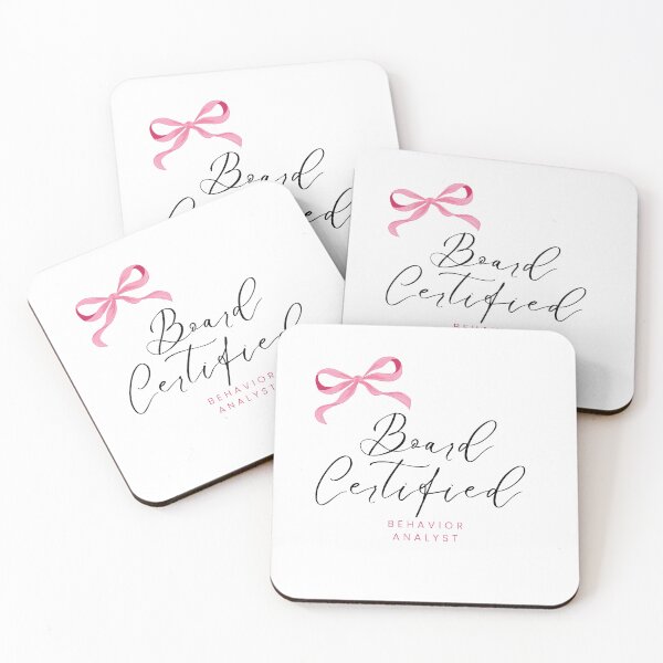 Item preview, Board Certified Behavior Analyst BCBA ABA Aesthetic Coquette Bows Ribbons designed and sold by ReinforceByShi.