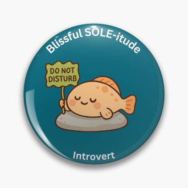 Item preview, Cute Introvert Sole [Round Edition] designed and sold by Social Signals.