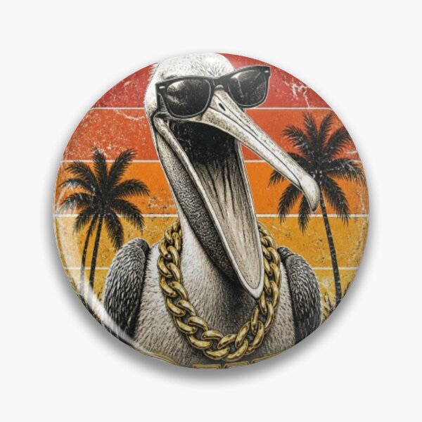 Item preview, Funny Sarcastic Vintage Retro 70s Groovy 90s Bootleg Pelican No Way T-Shirt designed and sold by ElkasDesign.