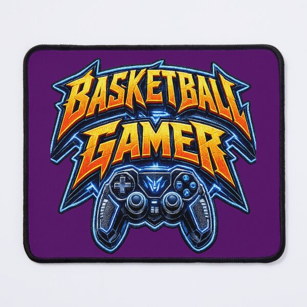 Item preview, ⚡GAMER BASKETBALL GEEK NERD RETRO PRINT designed and sold by Atelier RLGS.