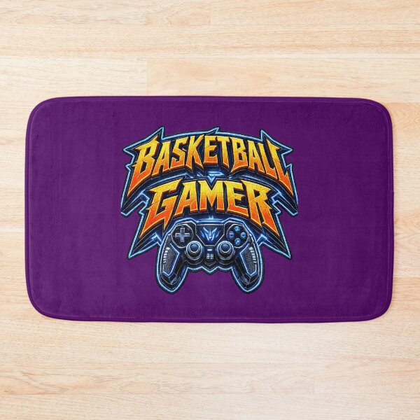 Item preview, ⚡GAMER BASKETBALL GEEK NERD RETRO PRINT designed and sold by Atelier RLGS.