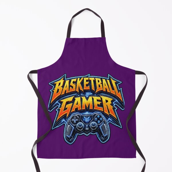 Item preview, ⚡GAMER BASKETBALL GEEK NERD RETRO PRINT designed and sold by Atelier RLGS.