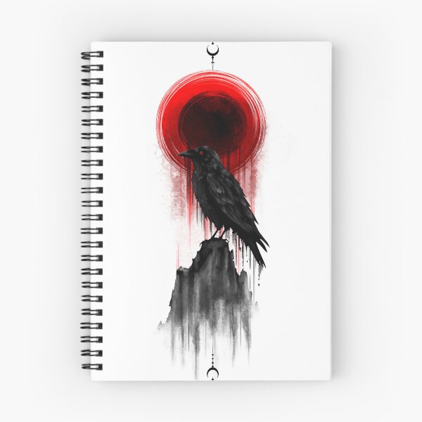 Item preview, Raven Eclipse | Gothic Crow Under Blood Moon designed and sold by Ola-urb.