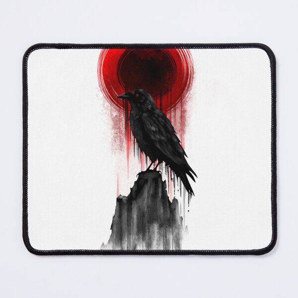 Item preview, Raven Eclipse | Gothic Crow Under Blood Moon designed and sold by Ola-urb.