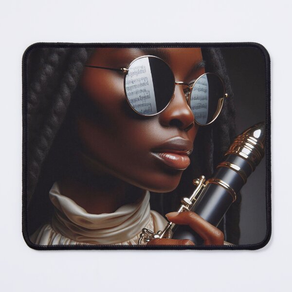 Item preview, Portrait - Jazz Musician Women designed and sold by DroneWorks Creative.