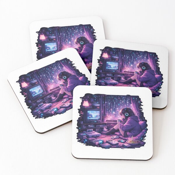 Item preview, Pixel Rain Night Drive Sticker designed and sold by RDcollections.