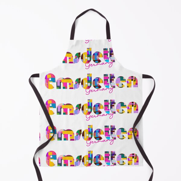 Item preview, Emsdetten, Germany, Vibrant Abstract City Typography Art designed and sold by Wanderful-roads.