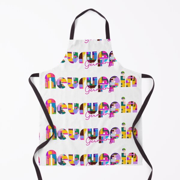 Item preview, Neuruppin, Germany, Vibrant Abstract City Typography Art designed and sold by Wanderful-roads.