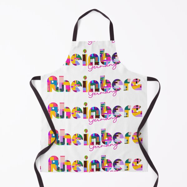 Item preview, Rheinberg, Germany, Vibrant Abstract City Typography Art designed and sold by Wanderful-roads.