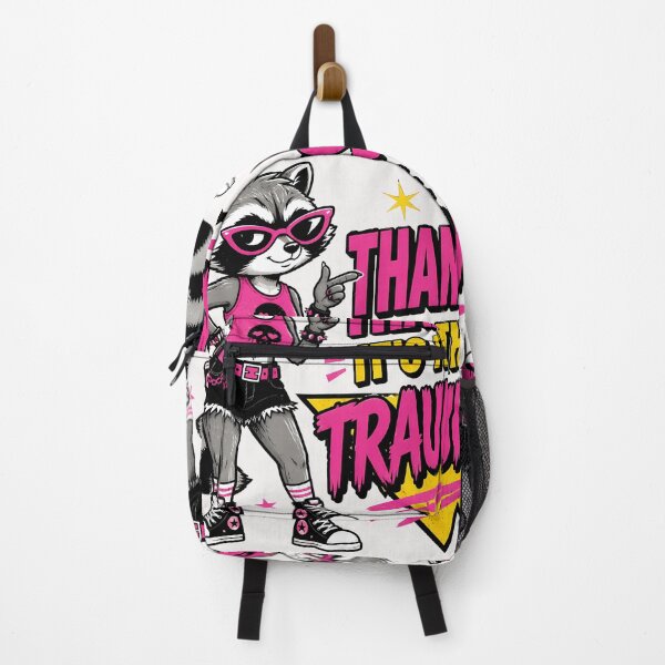 Item preview, Feral Raccoon Thanks It’s The Trauma Sassy Graphic, Funny Trash Panda Cowgirl Summer Art, Cute Retro Cowboy Raccoon Design designed and sold by VectorJoy.