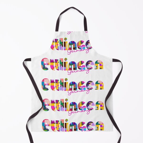 Item preview, Ettlingen, Germany, Vibrant Abstract City Typography Art designed and sold by Wanderful-roads.
