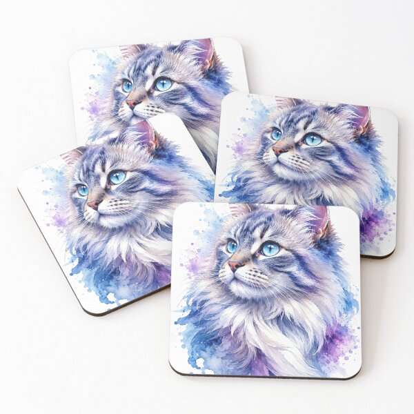 Item preview, Majestic Watercolor Cat Portrait designed and sold by sumezo.