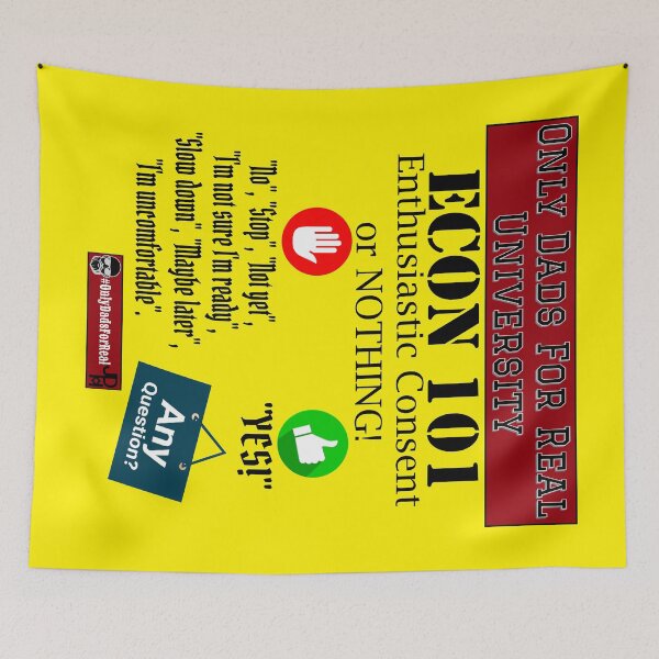 Item preview, Enthusiastic Consent Or Nothing (Yellow) *More Colors Available in Collection  designed and sold by OnlyDadsForReal.