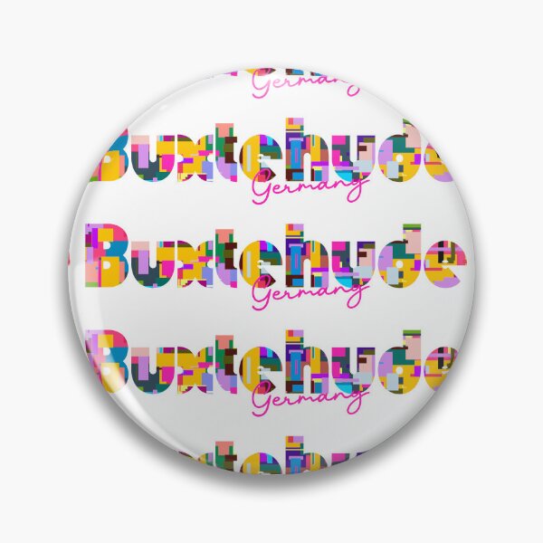 Item preview, Buxtehude, Germany, Vibrant Abstract City Typography Art designed and sold by Wanderful-roads.