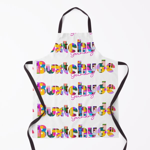 Item preview, Buxtehude, Germany, Vibrant Abstract City Typography Art designed and sold by Wanderful-roads.