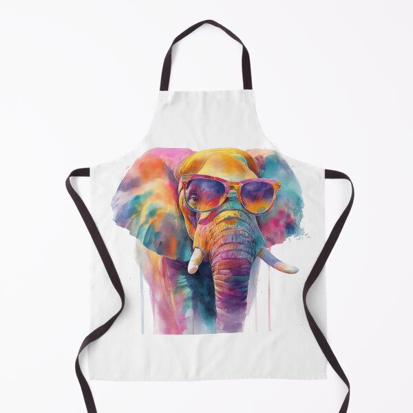 Item preview, Colorful elephant with big ears and sunglasses designed and sold by OutOfTheBubble.