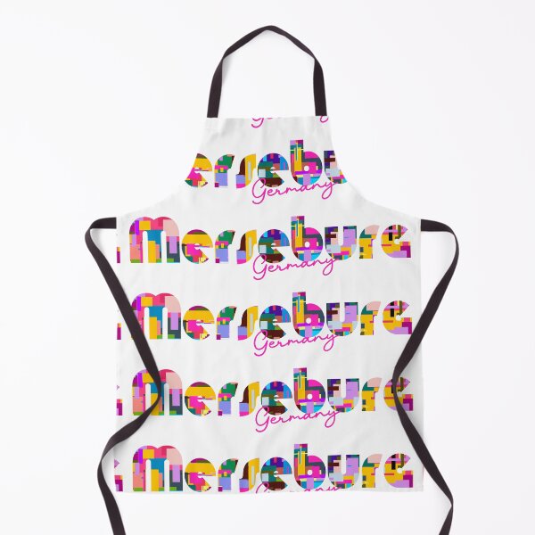Item preview, Merseburg, Germany, Vibrant Abstract City Typography Art designed and sold by Wanderful-roads.