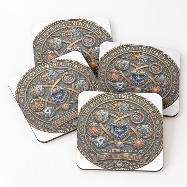 Item preview, Path of Elemental Forces Fantasy Nature Emblem designed and sold by Munib320.