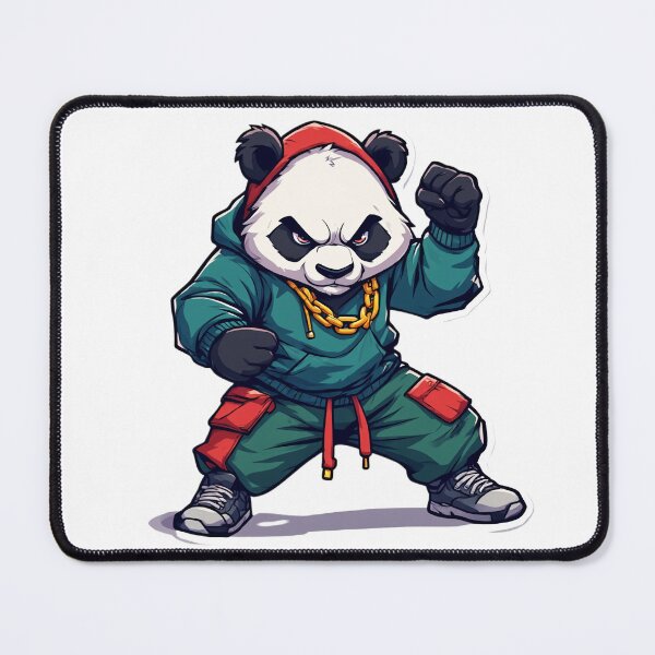 Item preview, Urban Panda Warrior – Streetwear Martial Arts Champion designed and sold by Aesthicer.