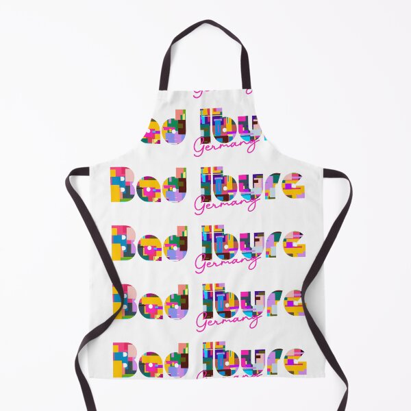 Item preview, Bad Iburg, Germany, Vibrant Abstract City Typography Art designed and sold by Wanderful-roads.