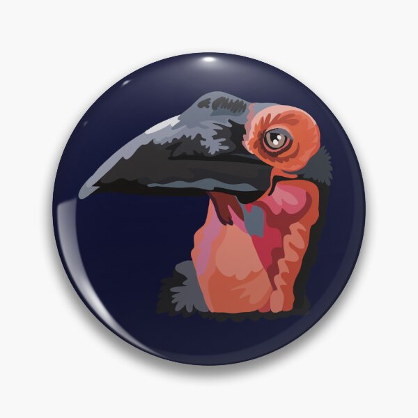 Item preview, S is for Southern Ground Hornbill,Southern Ground Hornbill Illustration – Majestic Bird Art for Wildlife and Nature Lovers designed and sold by PrettylittlepastelUk.