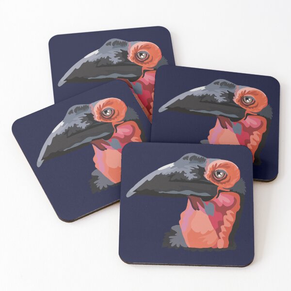 Item preview, S is for Southern Ground Hornbill,Southern Ground Hornbill Illustration – Majestic Bird Art for Wildlife and Nature Lovers designed and sold by PrettylittlepastelUk.