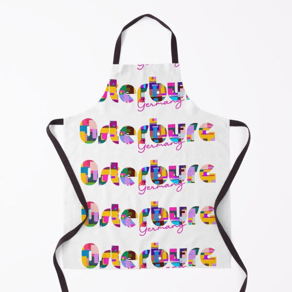 Item preview, Osterburg, Germany, Vibrant Abstract City Typography Art designed and sold by Wanderful-roads.